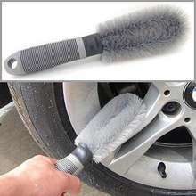 汽车用品钢圈清洁刷 轮毂刷防滑防冻软柄 洗车清洁轮胎刷