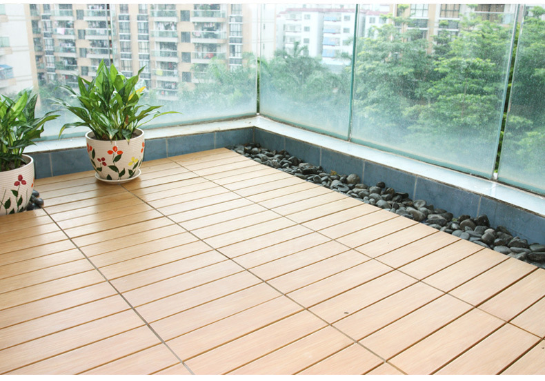 生态木户外地板阳台木地板 防腐木地板花园露台地板塑木diy