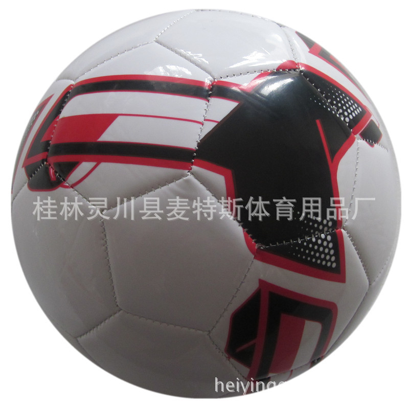 足球-黑鹰体育定制皮质发泡机缝5号足球 学校