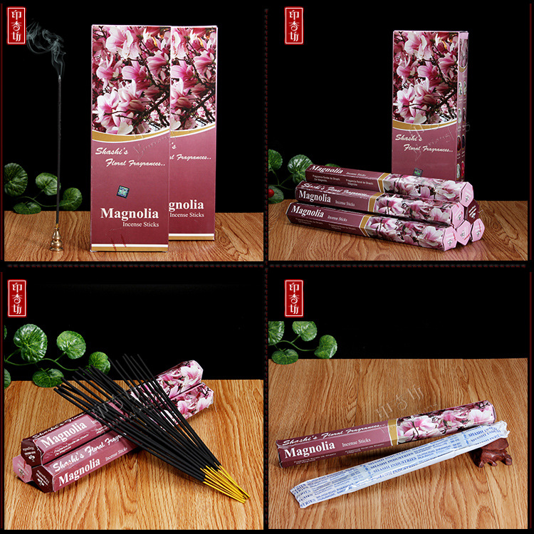 批发正宗进口shashi印度香薰香料 玉兰香六菱装 熏香线香