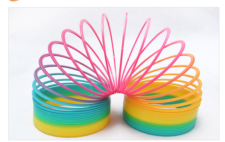 批发新款出彩中国人早教益智大号魔力彩虹圈 弹簧叠叠