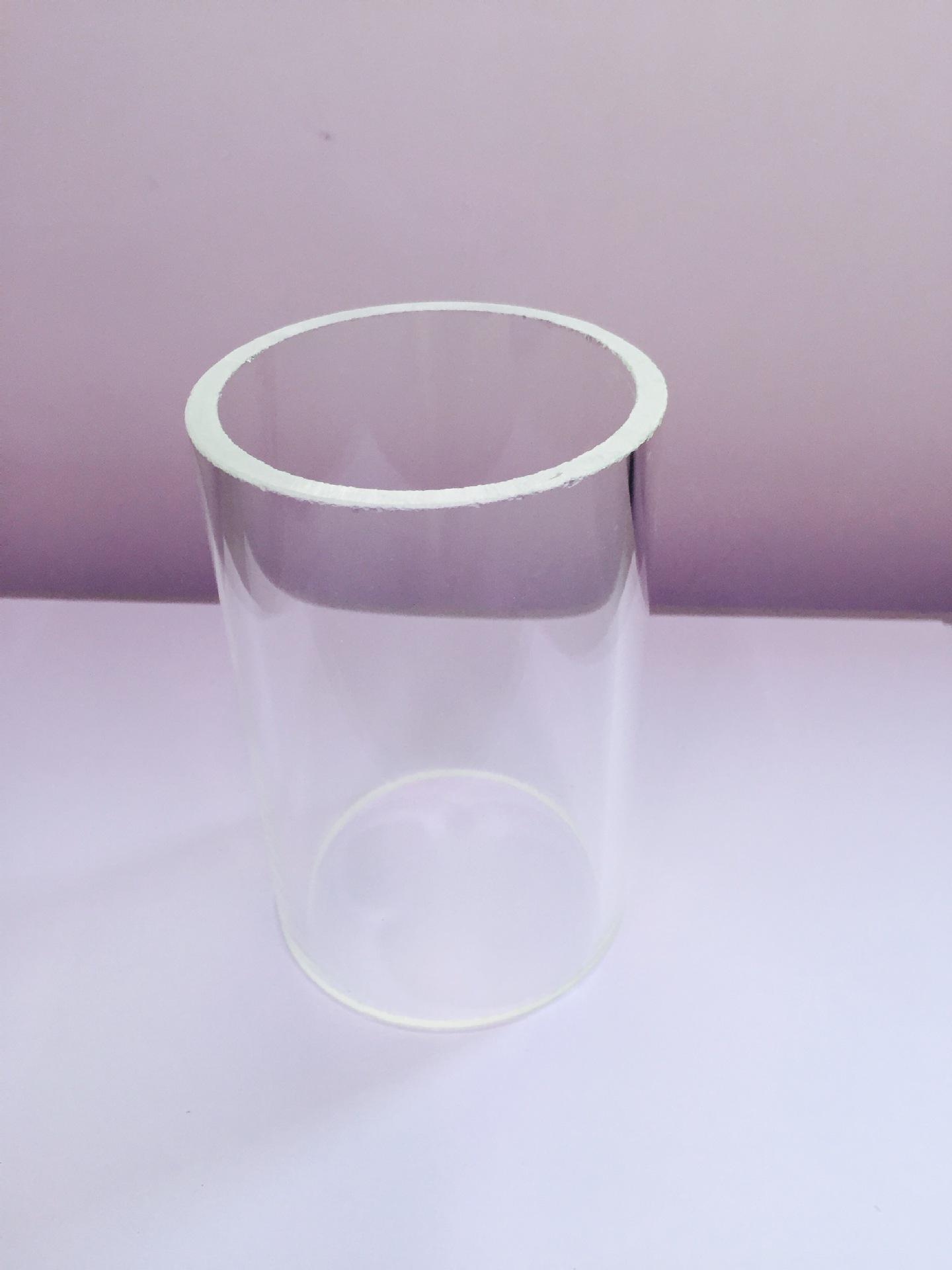 批发东莞透明玻璃管 玻璃管筒 钢化玻璃管定做 塑机配件