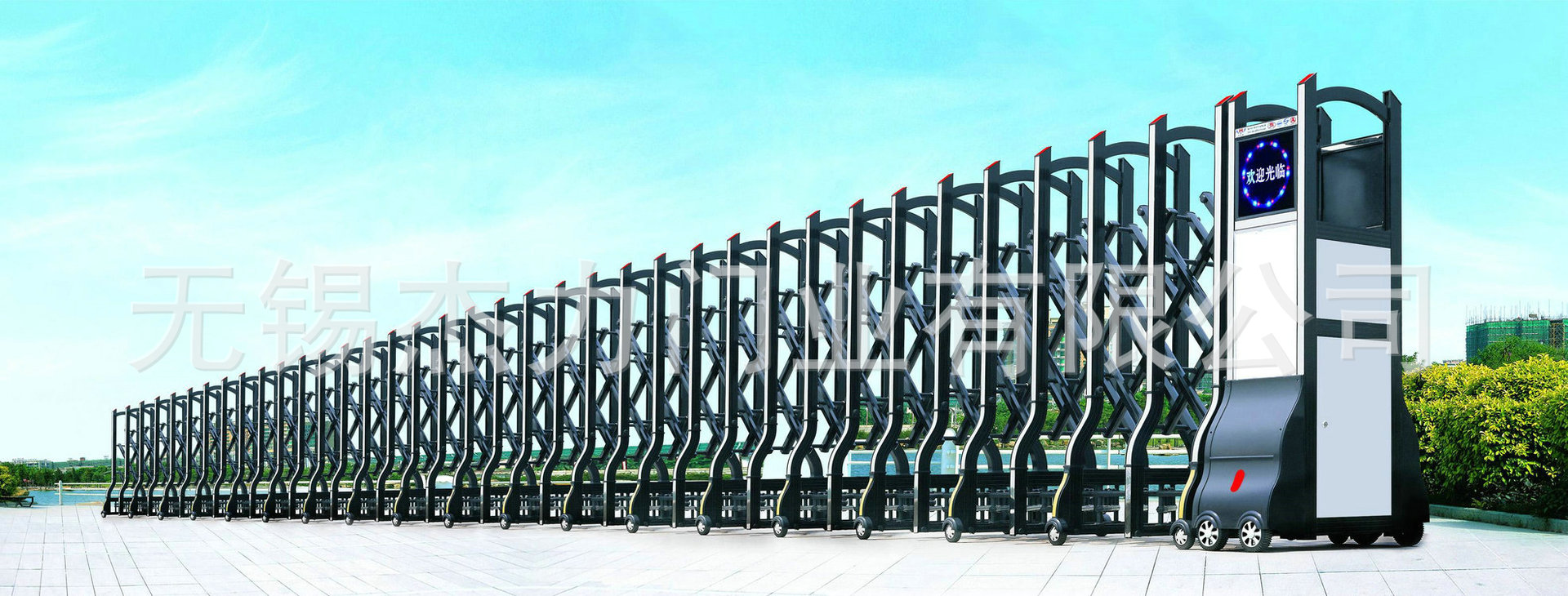 厂房伸缩门批发 遥控折叠伸缩门 电动耐用