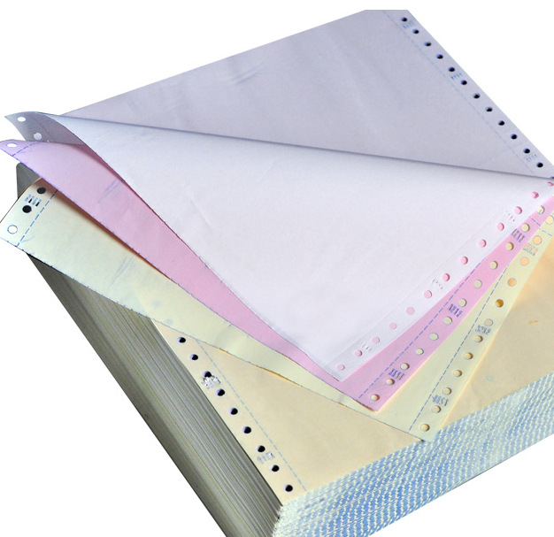 电脑打印纸小战神241-88列针式无碳带孔淘宝发货单连打纸天章包邮