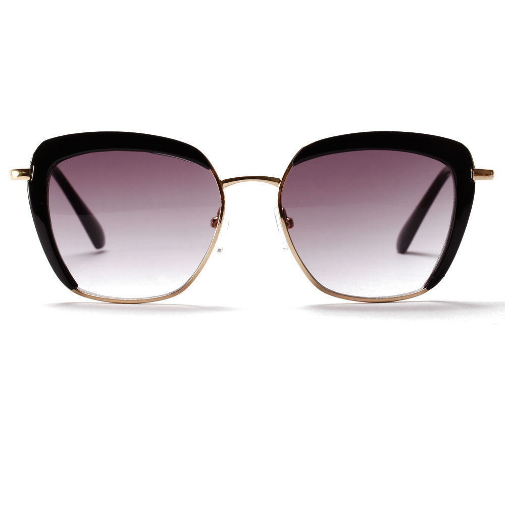 3068金属太阳镜男式 个性半框墨镜女式 欧美方框太阳眼镜新款