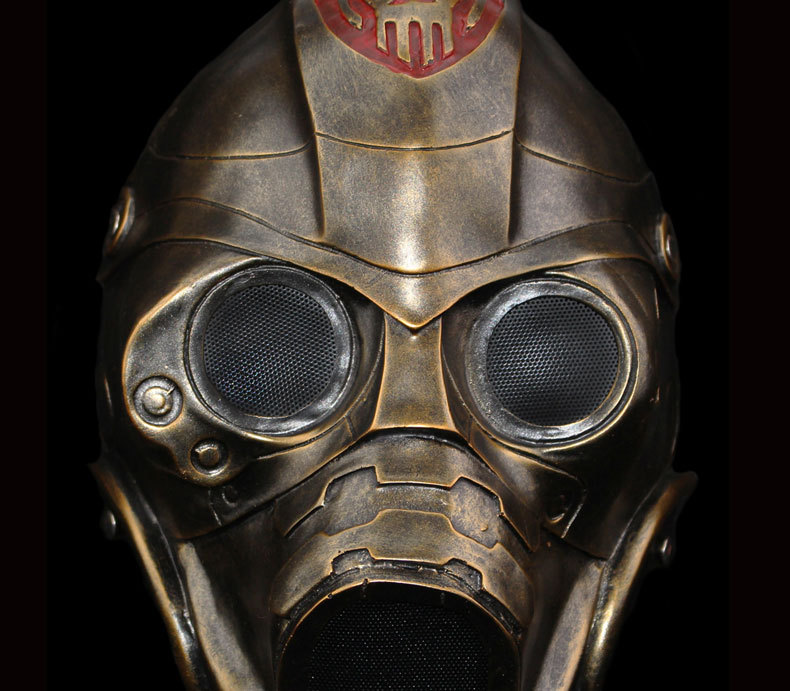 万圣节生化危机3幽灵恐怖辐射cs防护防毒面罩树脂面具 工厂批发