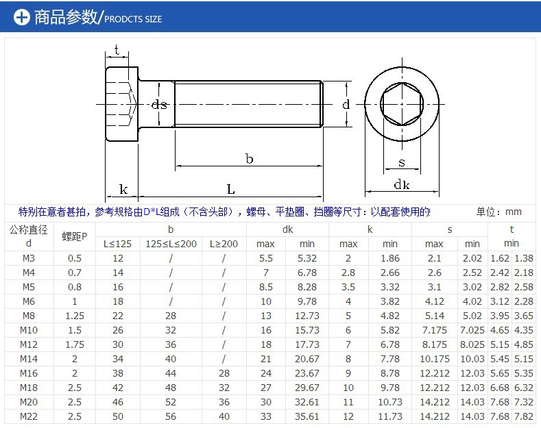 9级高强度公制薄头内六角螺丝 圆头螺栓 紧固件杯头m6-m8系列-紧固件