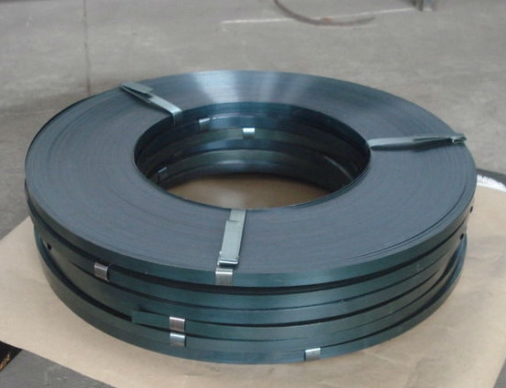 b235高强度16烤蓝发蓝打包钢带铁皮打包钢带手动打包钢带