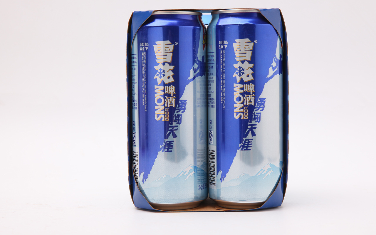 雪花啤酒拉罐勇闯听装500ml*12装休闲 夜场啤酒饮料 批发供应