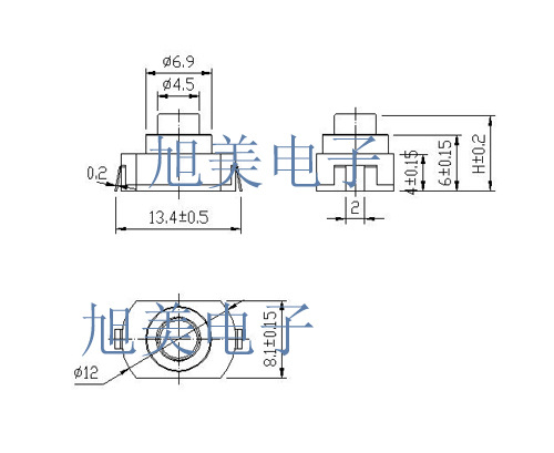 供应手电筒按钮开关 多功能开关 点通开关 战术开关25