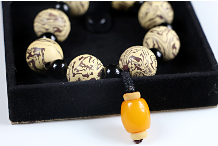 焦作 梵一绞胎瓷 工厂直销 天然水纹绞胎瓷男士手串 手链 .