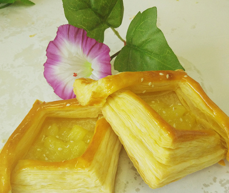 朋宗食品 10*10cm正方形千层酥皮 半成品点心 速冻食品 160片/箱