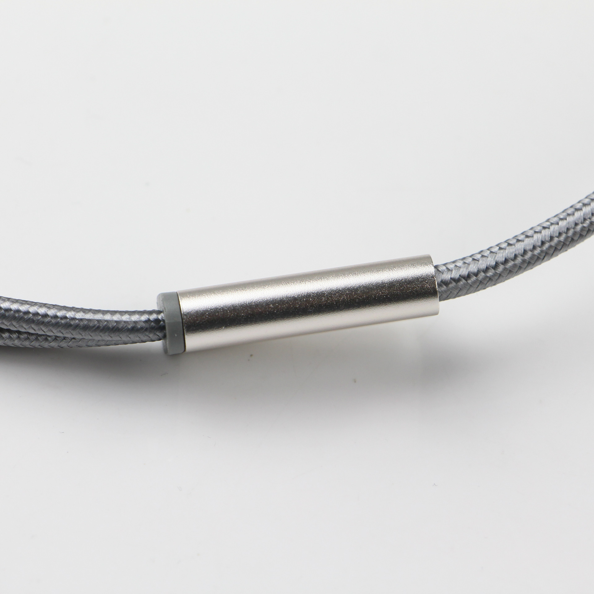 汇友邦定制金属编制数据线二合一type-c安卓苹果铝合金手机数据线