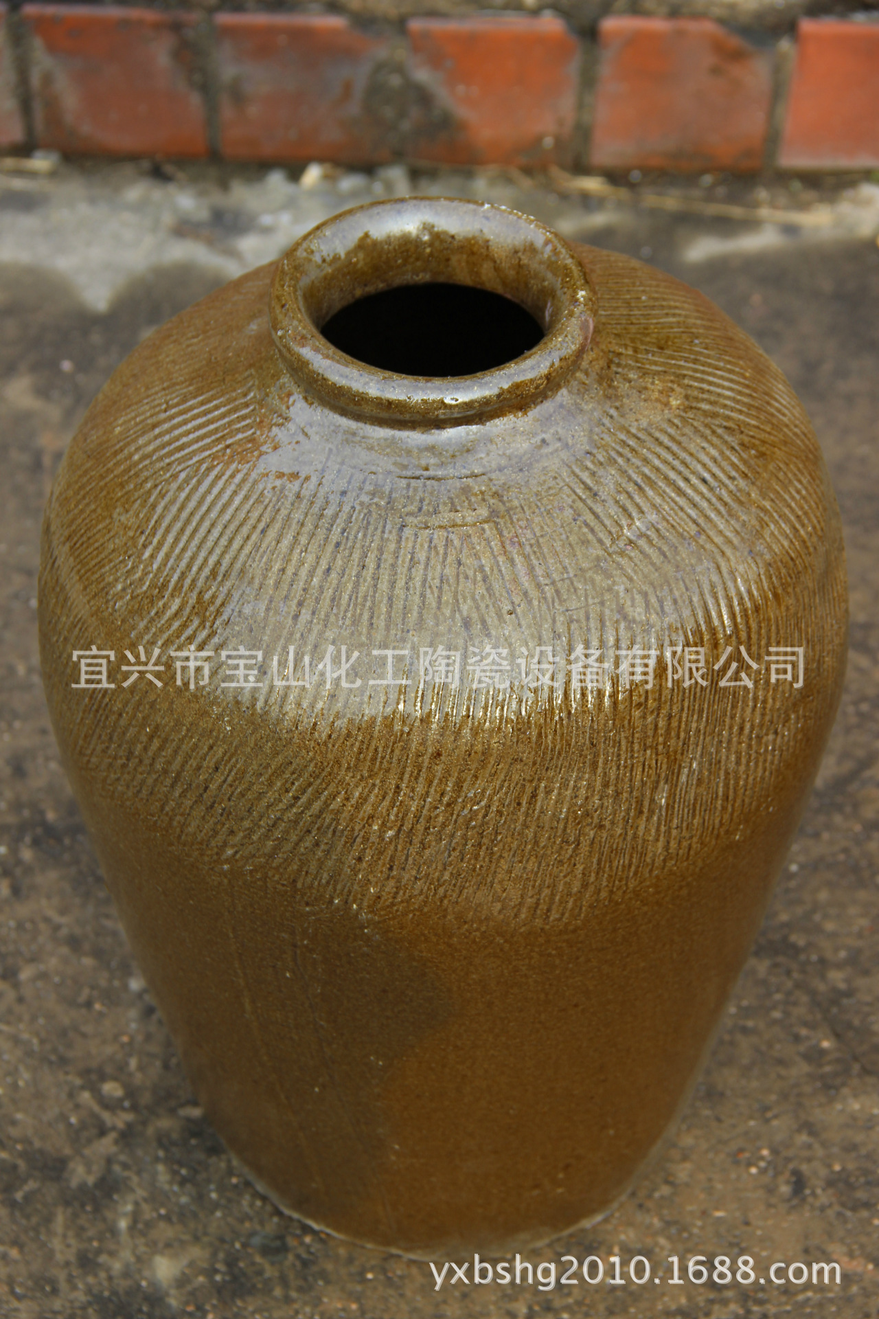 (5斤10斤20斤30斤)宜兴陶瓷土陶大酒坛子 厂家批发50斤装黄色老