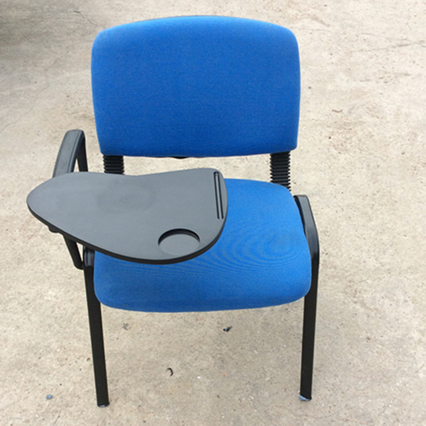 带写字板会议椅新闻椅洽谈椅f麻布职员椅