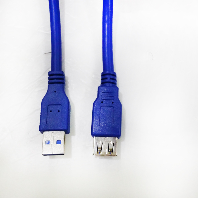 厂家直销订做usb3.0蓝色延长线1.8米 博雅鼎盛品牌保障