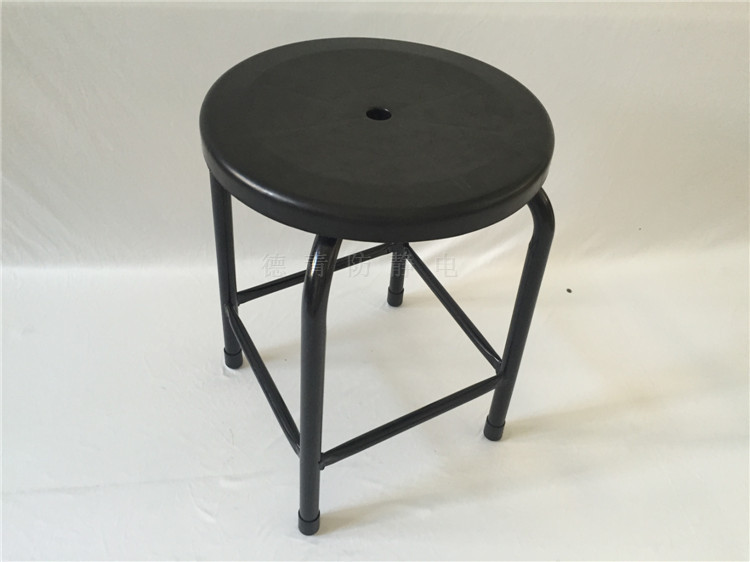 esd黑色防静电椅面塑胶椅面320mm直径宽防静电凳面