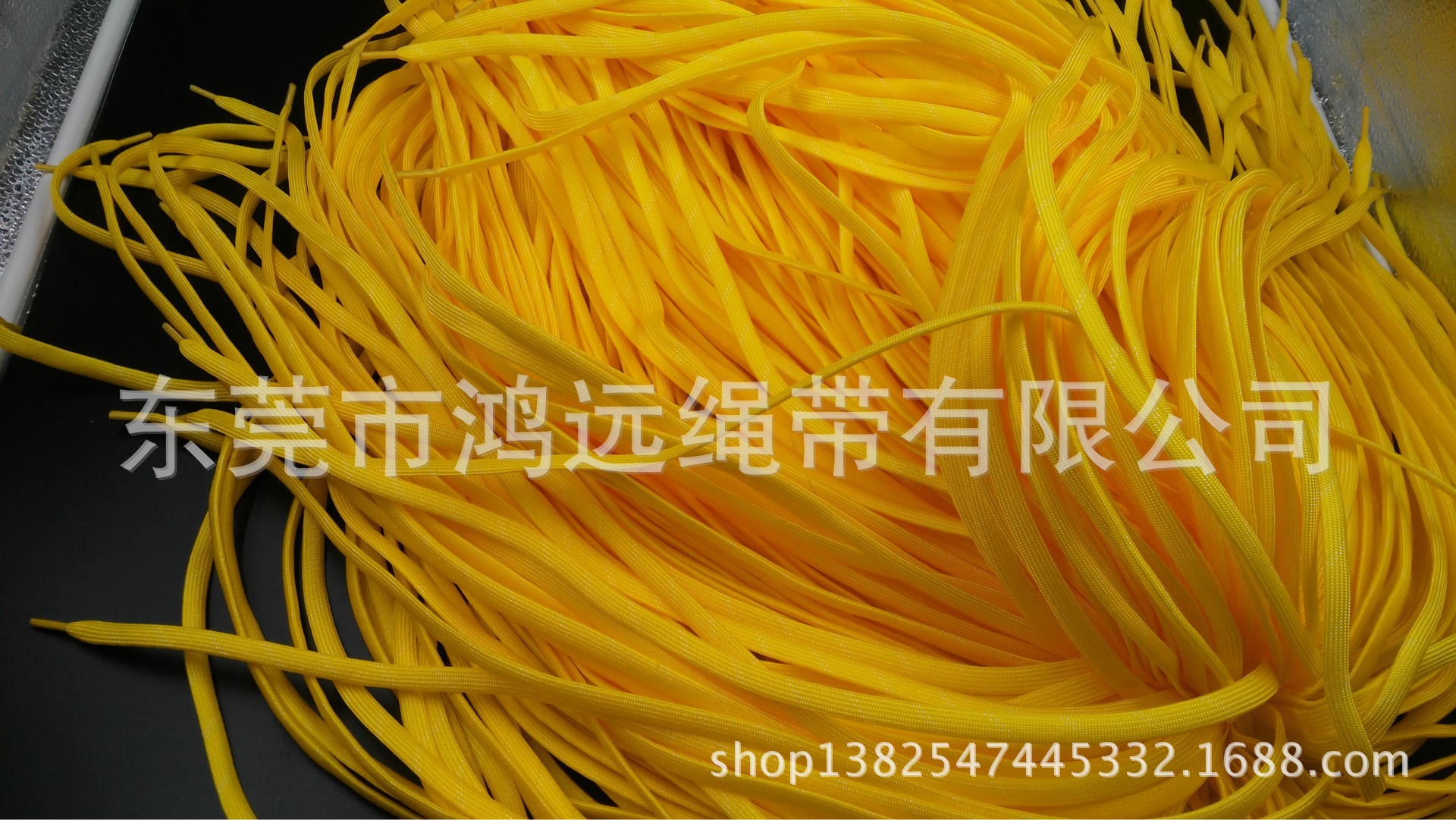 8mm金黄PP空心扁绳带