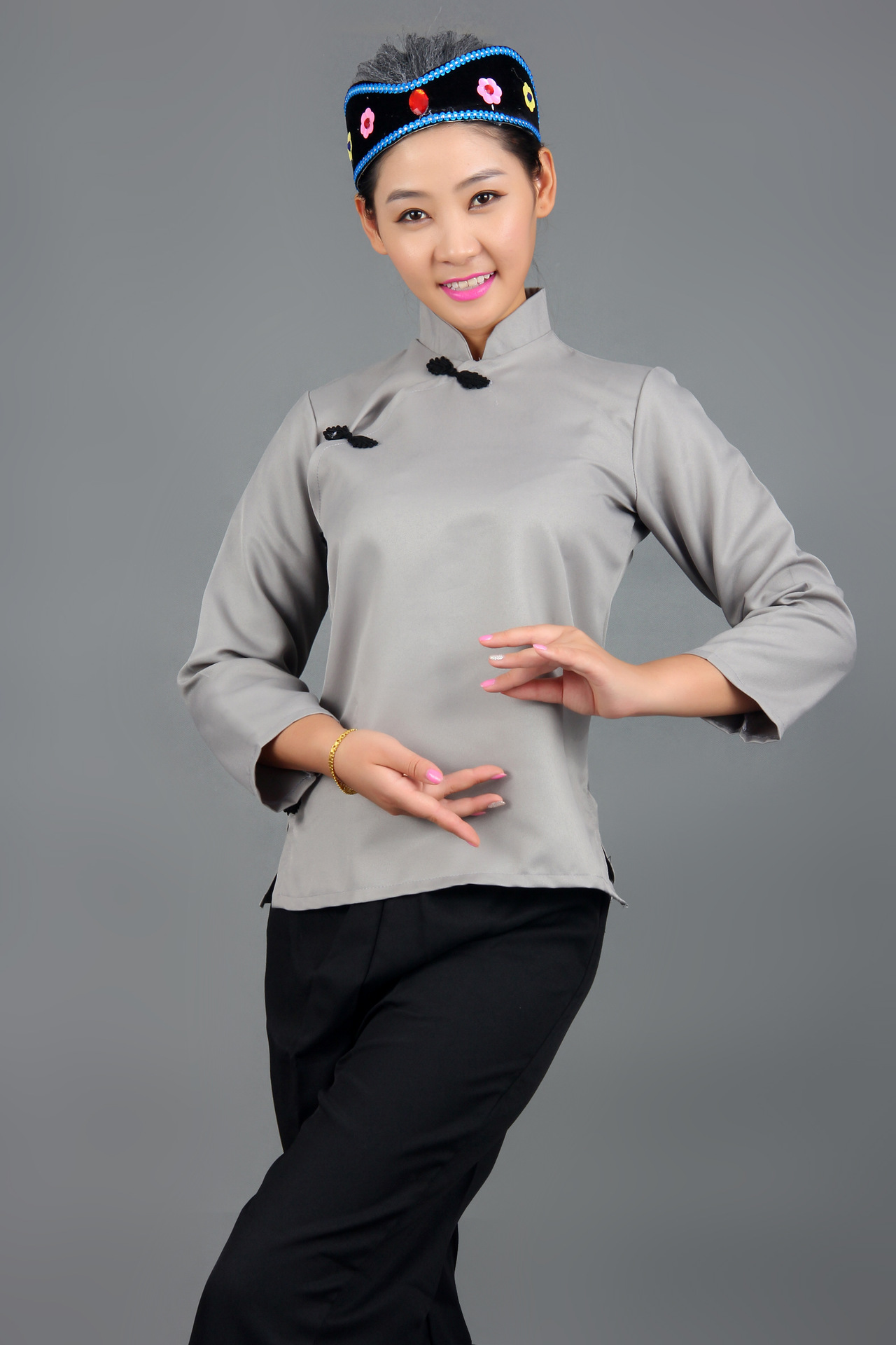 阿庆嫂黄梅戏服演出服村姑采茶女表演服装丫鬟古装媒婆老太太衣服