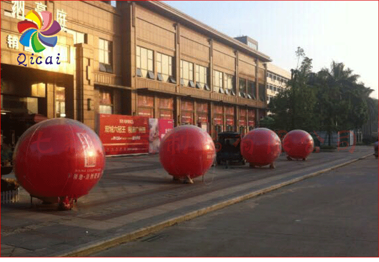 pvc升空气球广告气球双层落地球 透明球可印刷log可定制 大气球