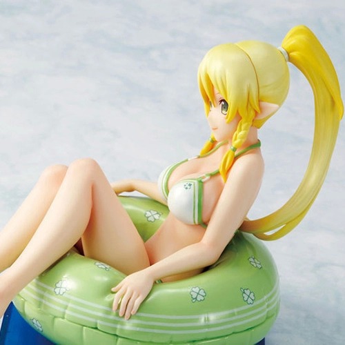 动漫周边chara-ani 刀剑神域 莉法 泳圈 泳装玩具摆件手办