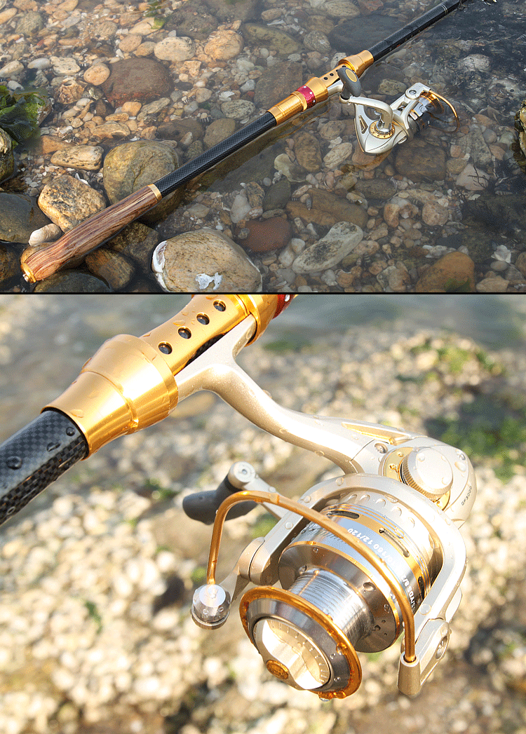 钓匠 金鲨韩文海竿 碳素海竿 钓鱼竿套装 超硬调抛杆远投竿