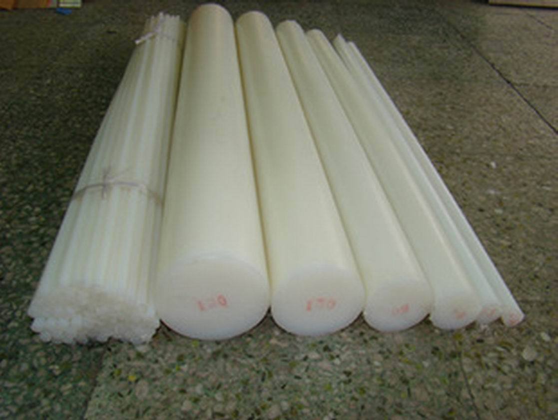 供应尼龙1010棒加工 pa66白色尼龙棒 4mm圆形玻纤增强尼龙棒批发