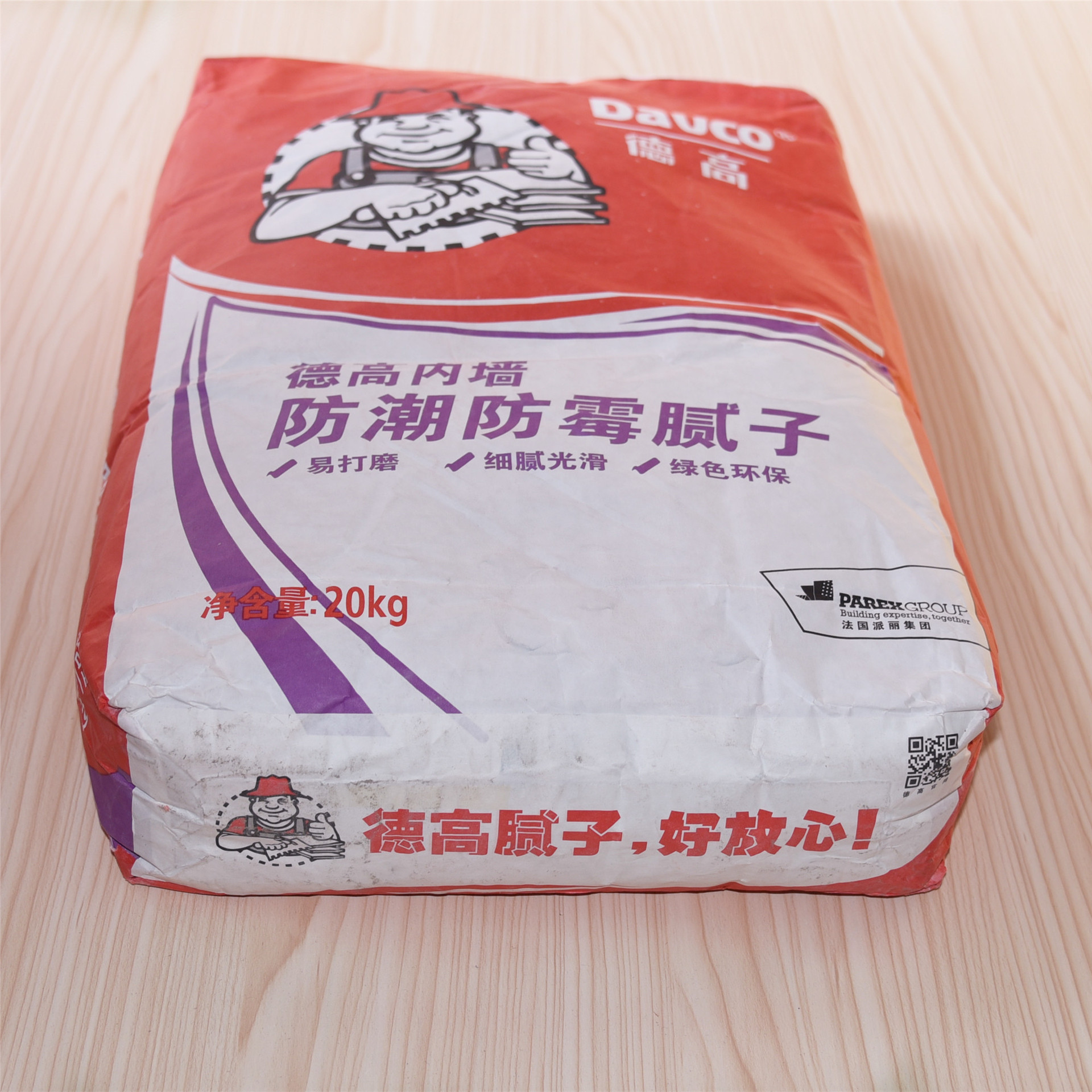 厂价直销 德高内墙防潮防霉腻子粉 深圳市免费送货 1-99 袋 - 建筑港