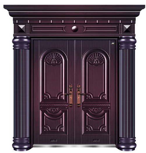 豪华别墅仿真铜防盗大门