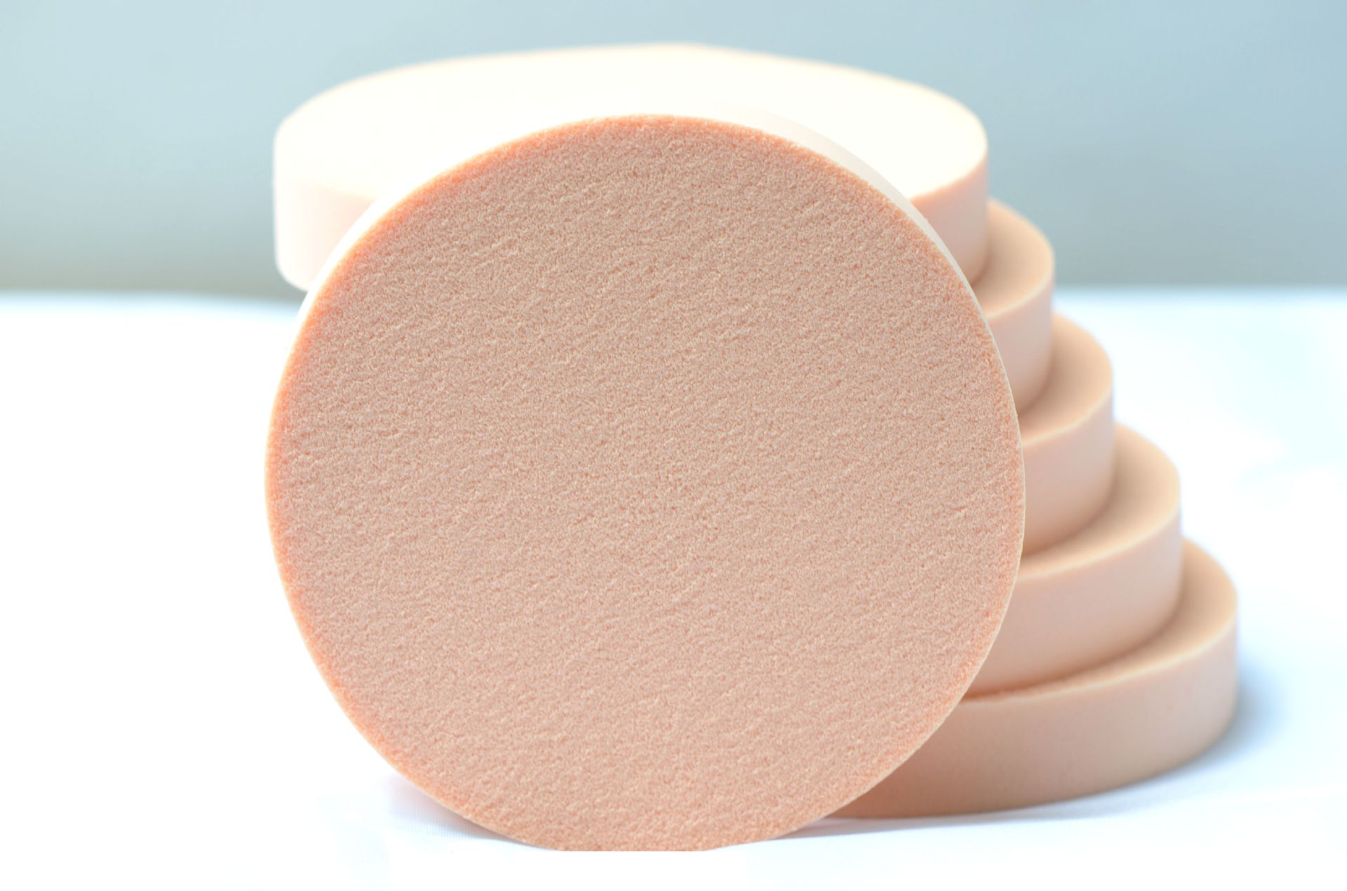 大白扑影楼专用湿粉扑圆形海绵粉扑洗脸扑干