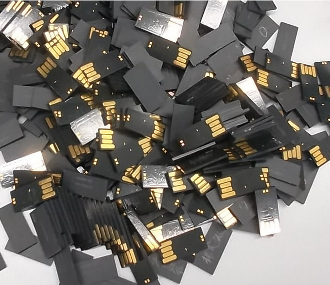 防水防震台版u盘芯片 高速flash半成品芯片 通用版 手腕版黑胶体