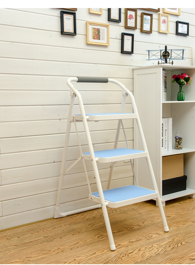 玉树家具 三层折叠梯椅 3层折叠梯子 可折叠3层