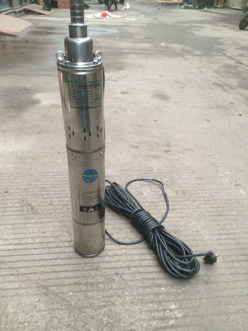 不锈钢螺杆泵 井用单相家用小型潜水泵 高扬程抽水泵220v 深井泵