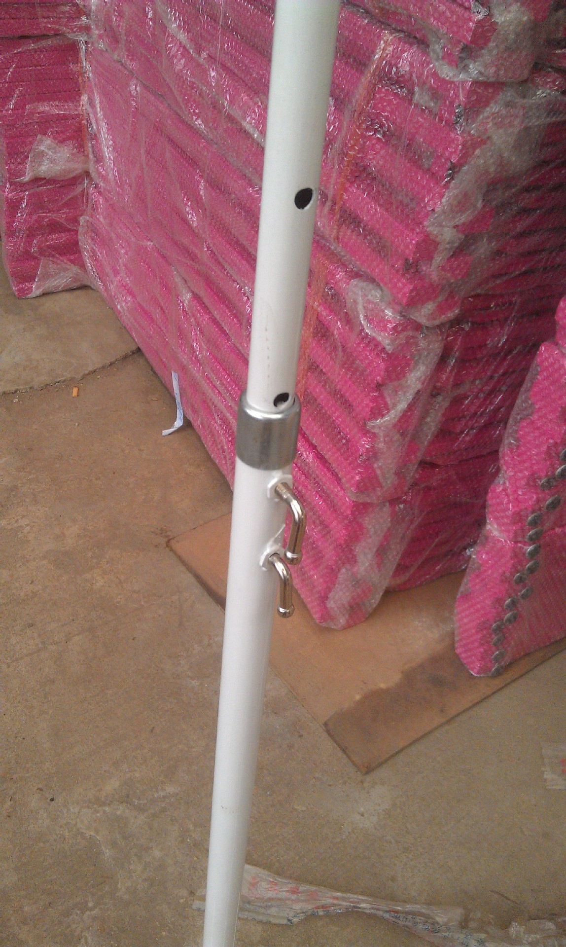 服装店促销单杠衣架 低价批发伸缩单杆货架