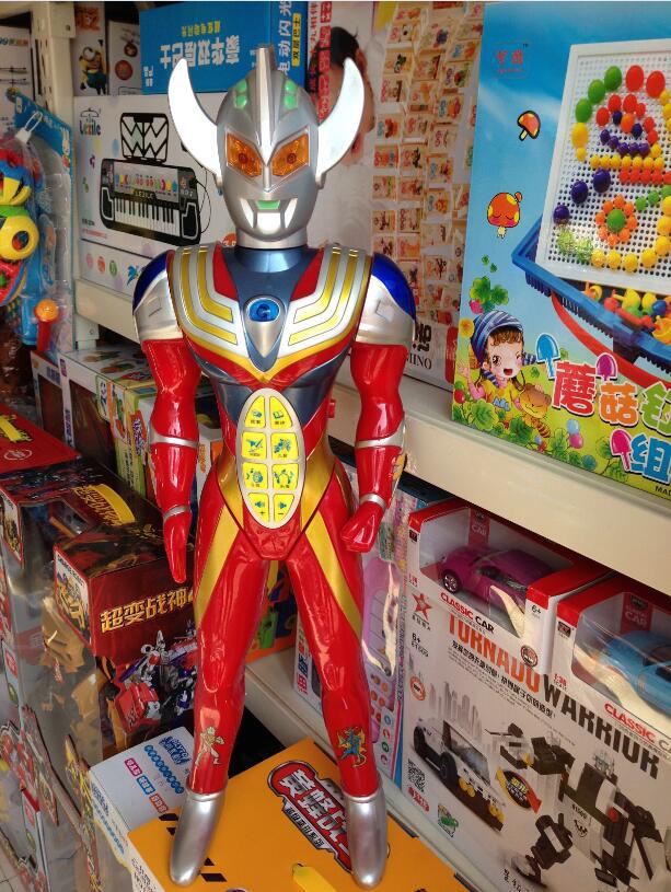 超大号奥特曼玩具70cm动漫模型正版泰罗迪迦声光版儿童早教故事机