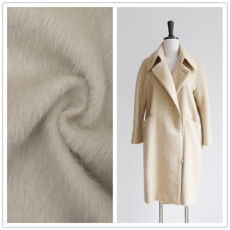 羊驼毛高端长顺毛呢面料阿尔巴卡m410755