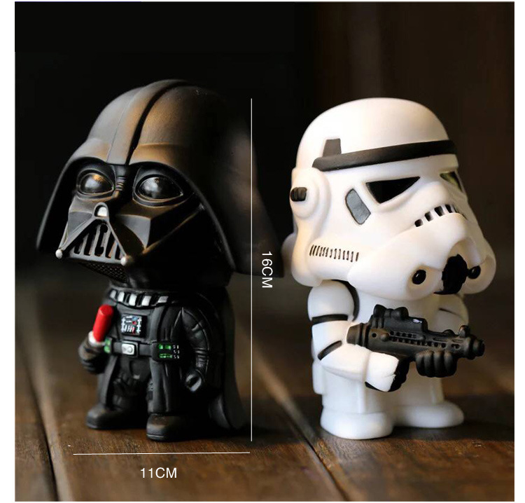 星球大战公仔存钱罐大号star wars 星战系列黑武士白兵手办摆件