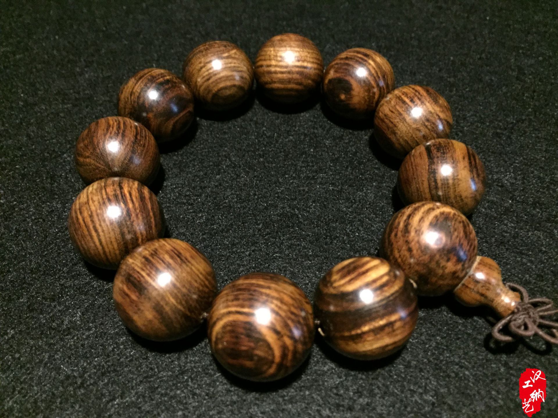 厂家** 越南黑花梨佛珠手串批发 12-20mm男女手串黄.