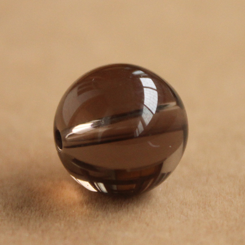 diy手工配件5a级天然茶水晶烟晶 茶晶散珠 圆珠 4mm~12mm