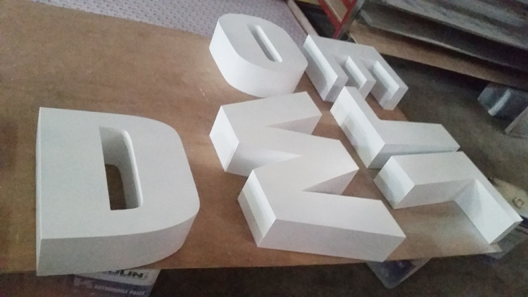 定做立体不锈钢烤漆发光字门头双面广告字 楼顶户外金属招牌字