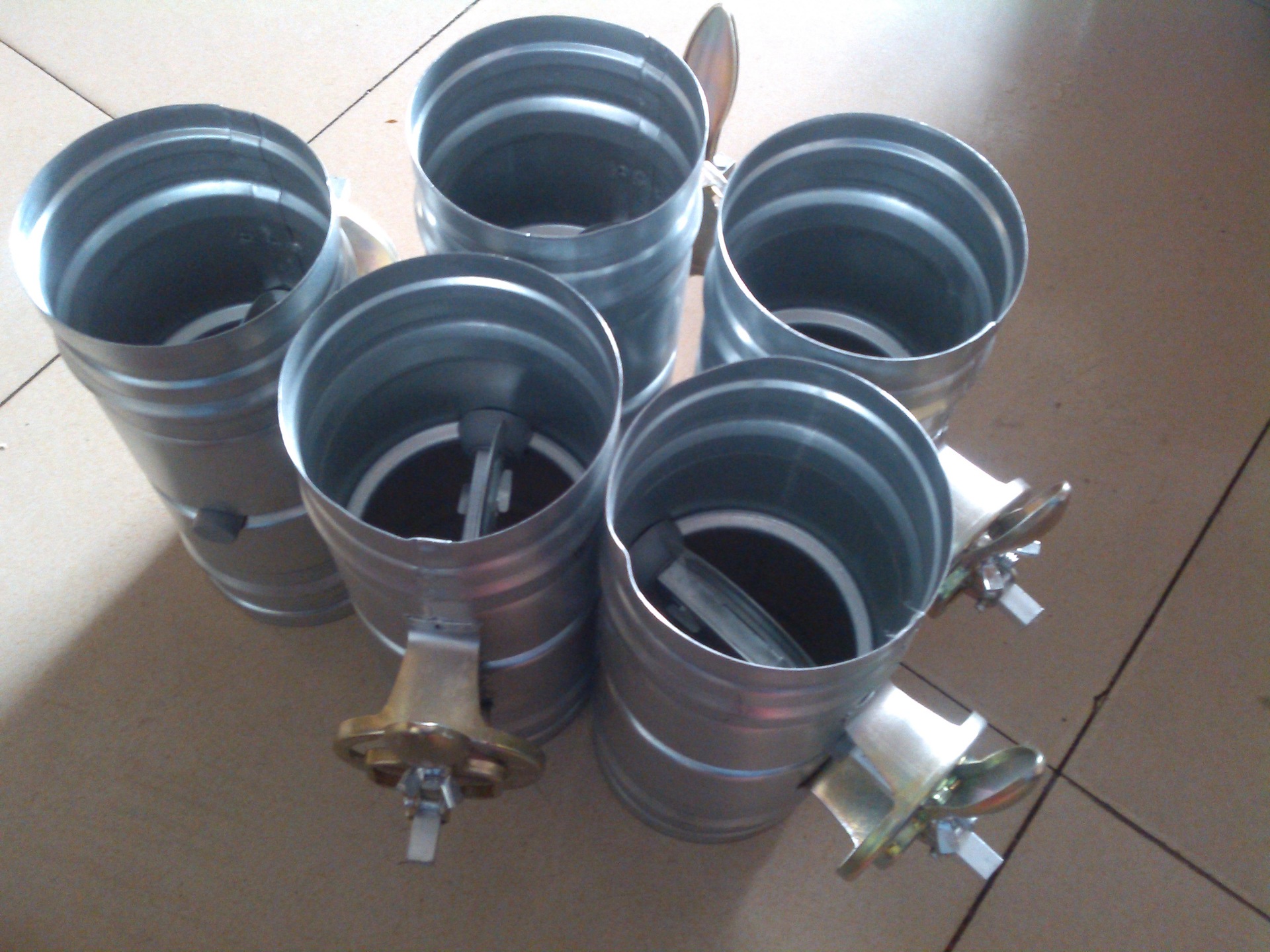 圆形风量调节阀 风管蝶 通风管道圆形手动调节风阀 直径Φ100mm