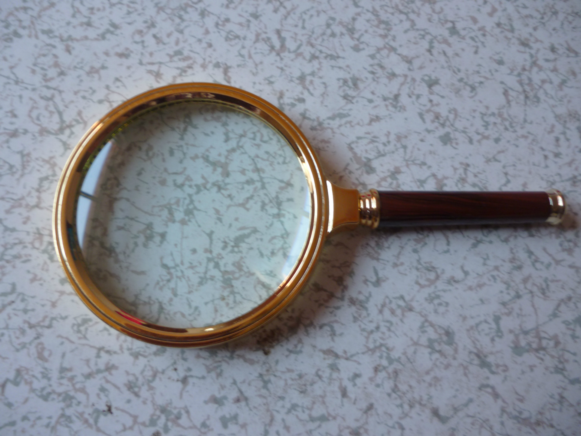 高级精美仿红木放大镜10倍放大镜清晰老人阅读手持式手柄6090