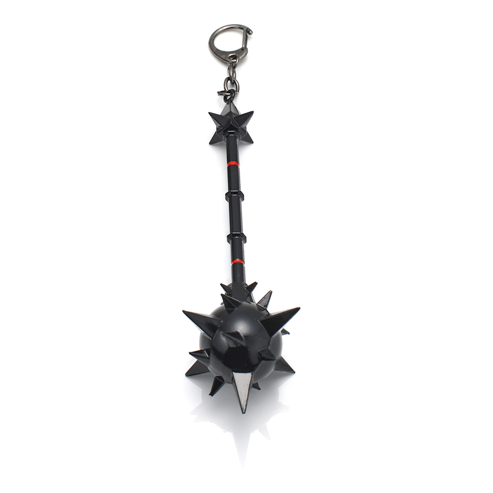 lol周边 金属大师莫德凯撒 17厘米锤子 合金武器兵器钥匙扣模型