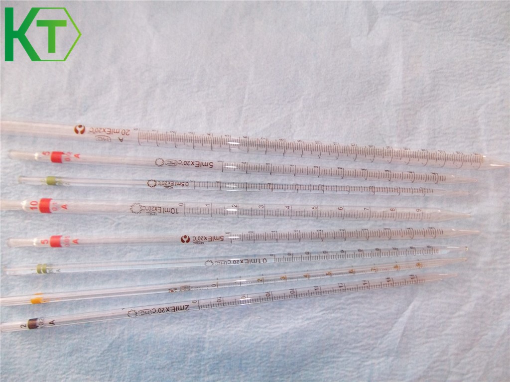 0.5ml玻璃刻度吸管 0.5毫升移液管 色标吸管 玻璃吸管 分度滴管