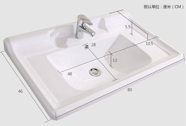 特价挂墙式橡木浴室柜洗漱台盆洗脸盆柜卫生间组合柜简约现代1.