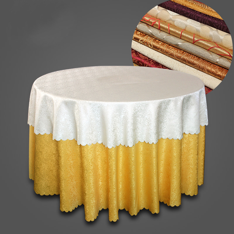 厂家直销  酒店酒楼简约台布桌布 餐厅餐馆餐桌布 饭店饭馆圆桌布