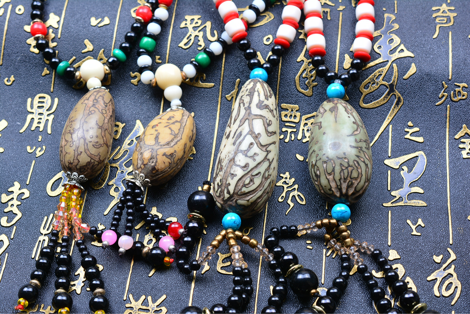 千眼菩提长款项链 男女通用吊坠 秋冬时尚女用毛衣链