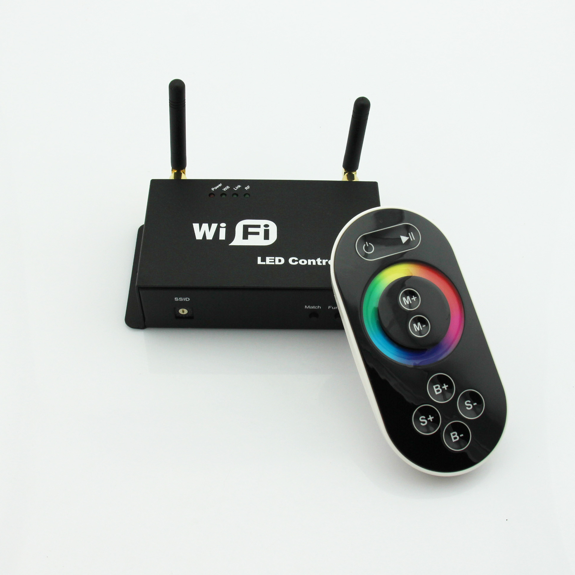 智能led控制器 七彩rgb灯带触摸无线射频遥控 智能手机wifi控制