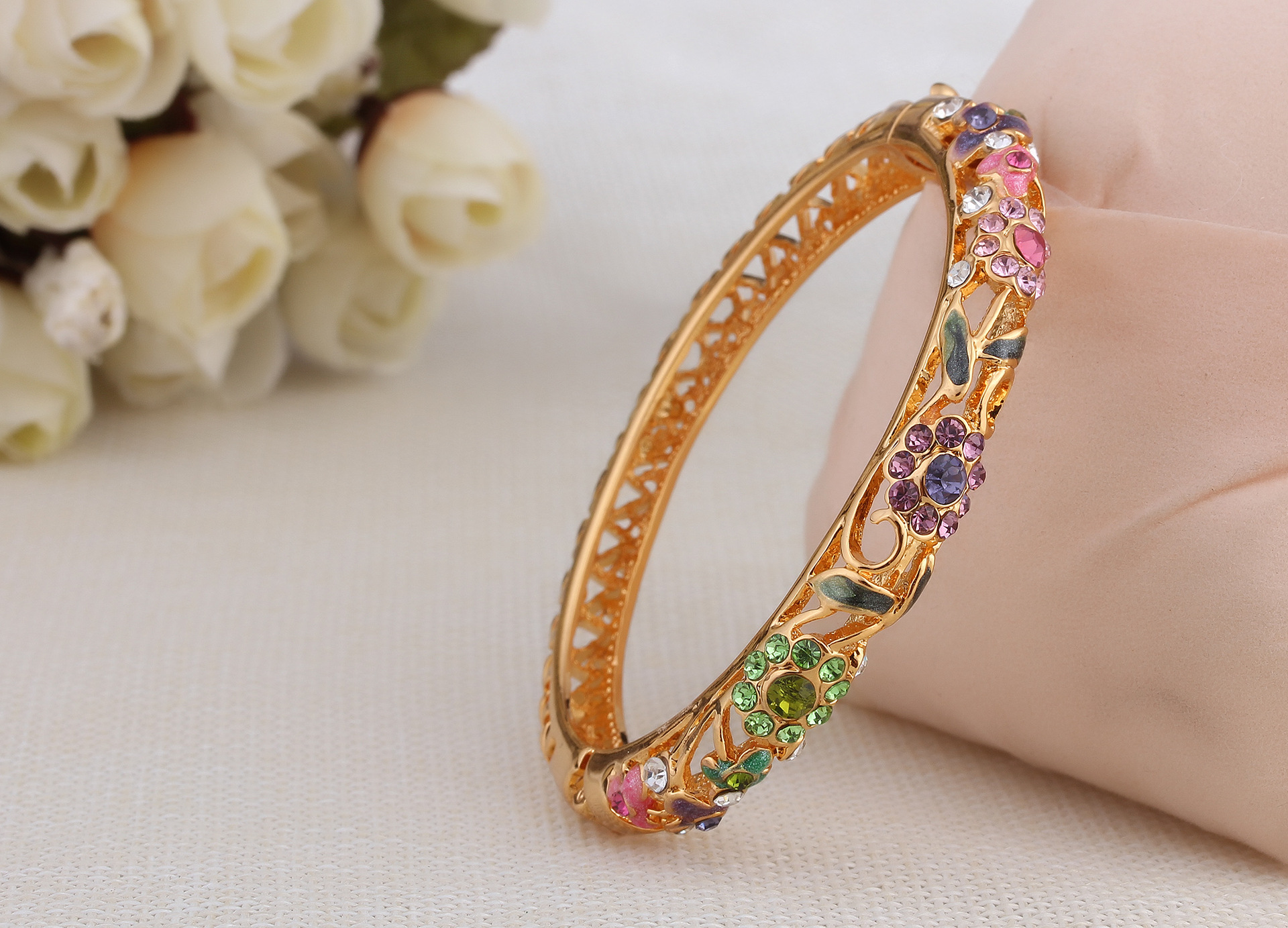 0成交1175个北京景泰蓝手镯正品 女韩版宽时尚民族风复古饰品首饰