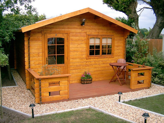 经典木屋花园房 户外居住小木屋 经济型度假木屋 厂家定制